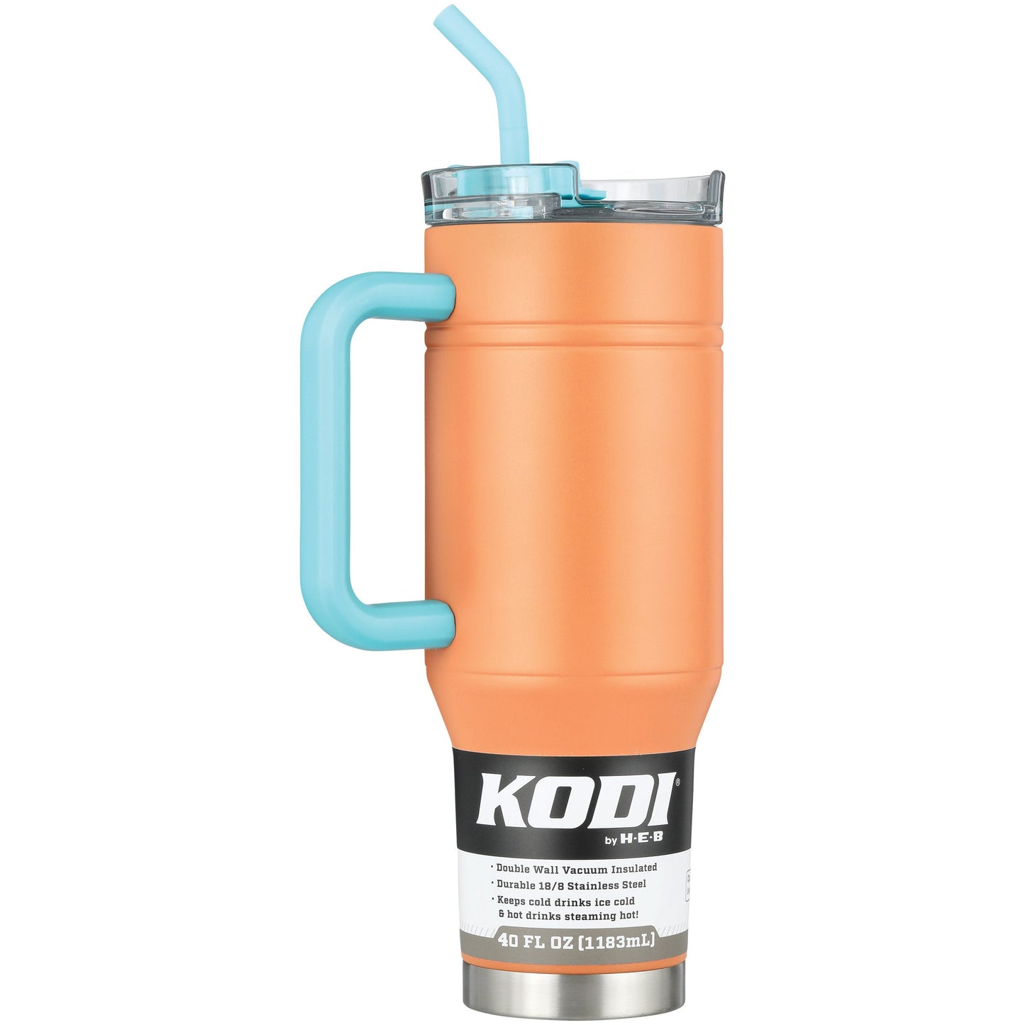 KODI by H-E-B Tumbler with Handle - Tangerine