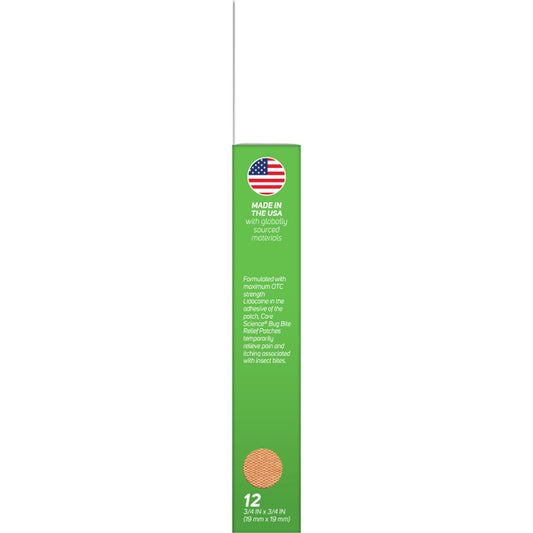 Care Science Bug Bite Pain Relief Lidocaine Patch