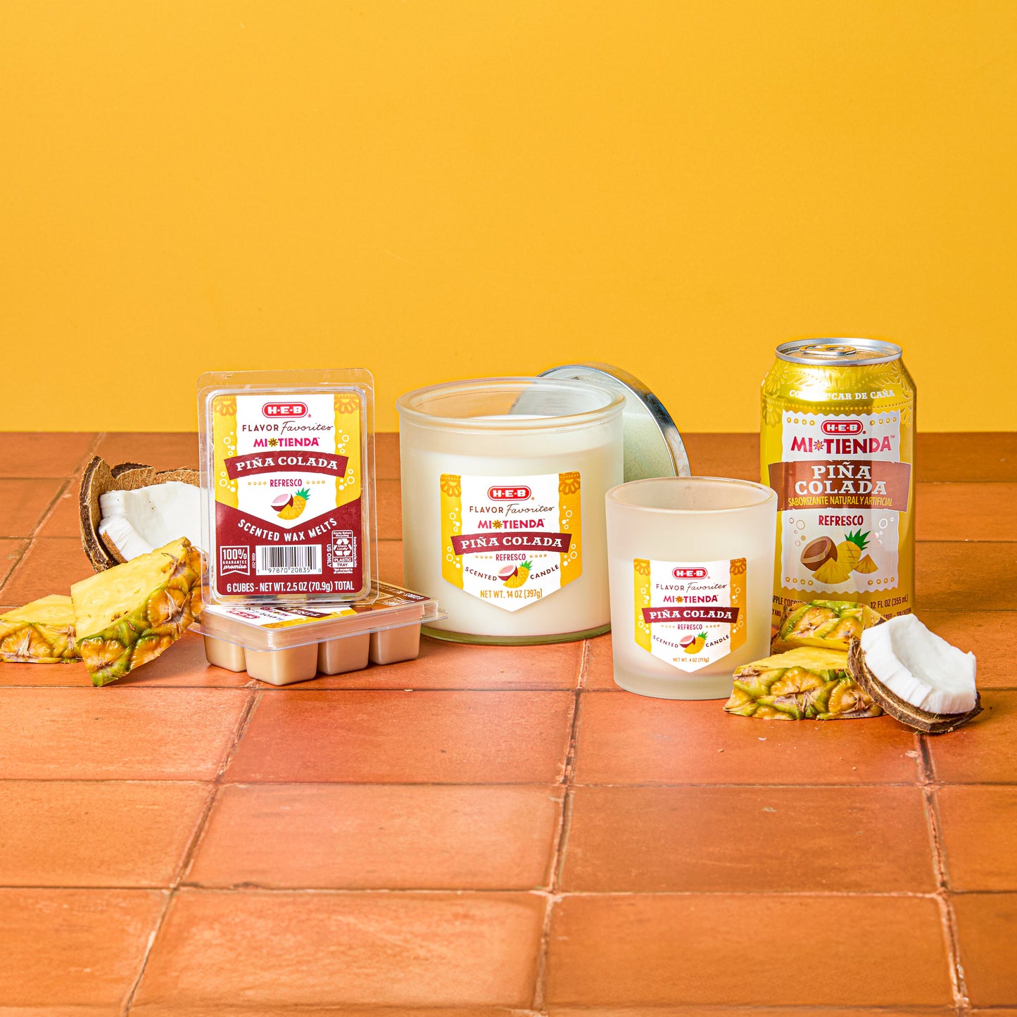 H-E-B Flavor Favorites Mi Tienda Piña Colada Refresco Scented Wax Melts