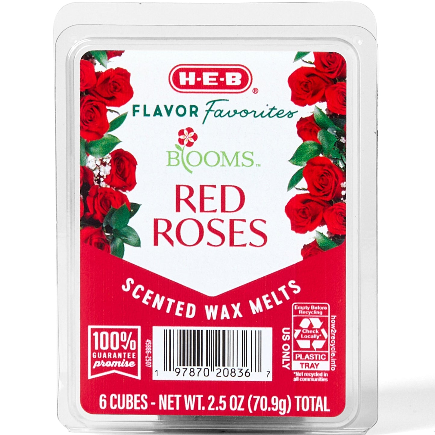 H-E-B Flavor Favorites Blooms Red Roses Scented Wax Melts
