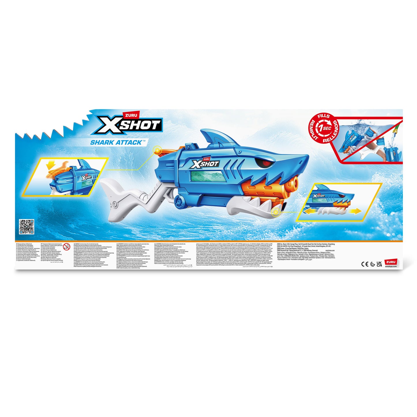Zuru XSHOT Fast Fill Shark Attack Water Blaster