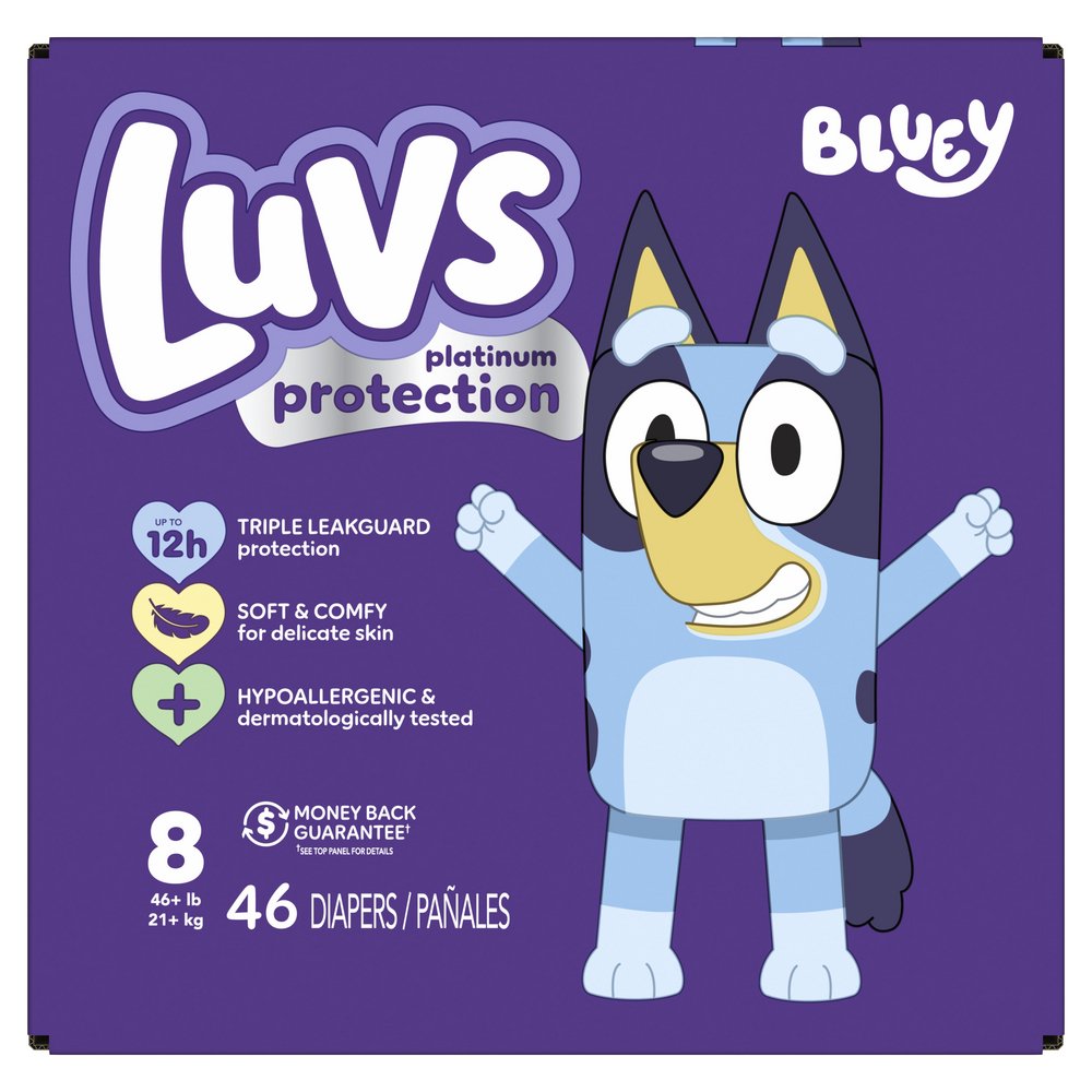 Luvs Platinum Protection Baby Diapers - Size 8