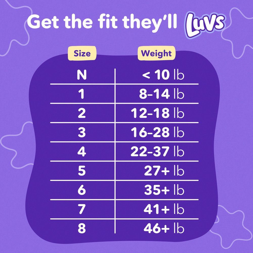 Luvs Platinum Protection Baby Diapers - Size 8