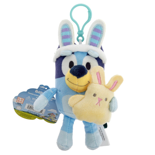 Animal Adventure Bluey with Chick Easter Plush Backpack Clip