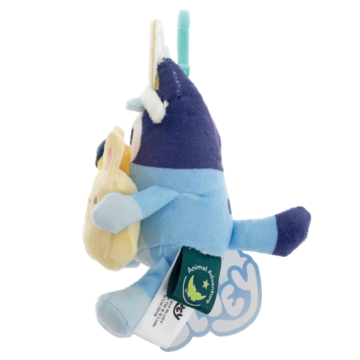 Animal Adventure Bluey with Chick Easter Plush Backpack Clip