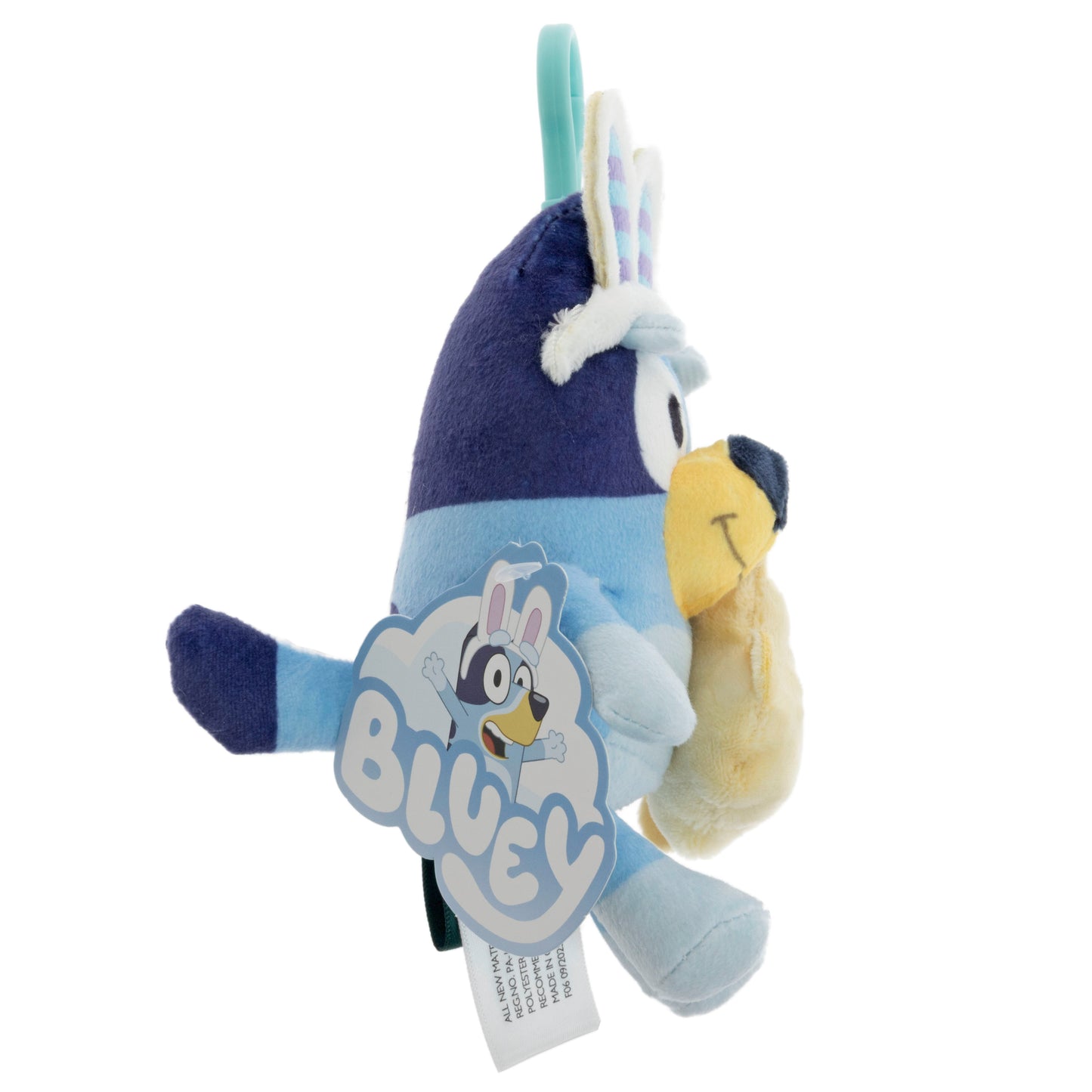 Animal Adventure Bluey with Chick Easter Plush Backpack Clip