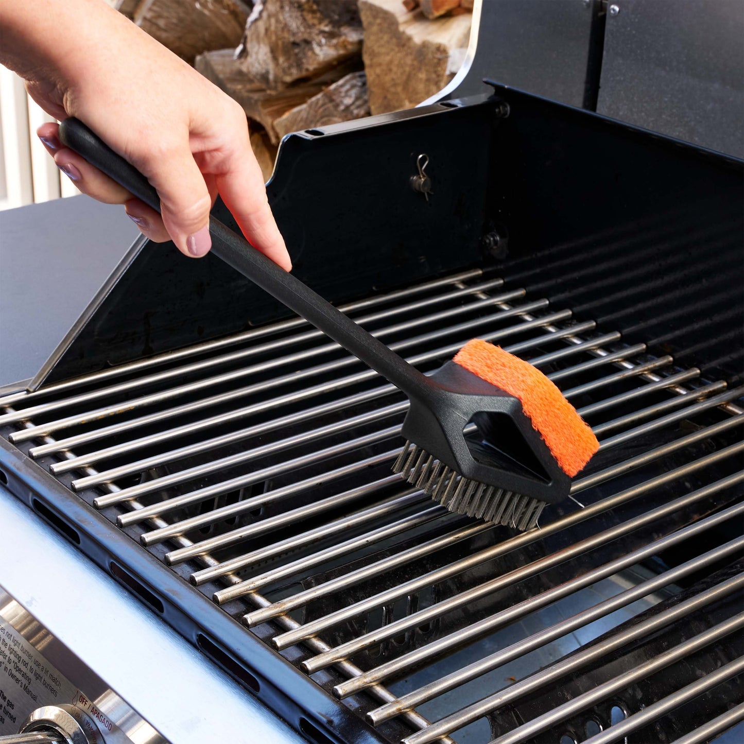 Mr. Bar-B-Q Oversized Dual Brush Grill Brush