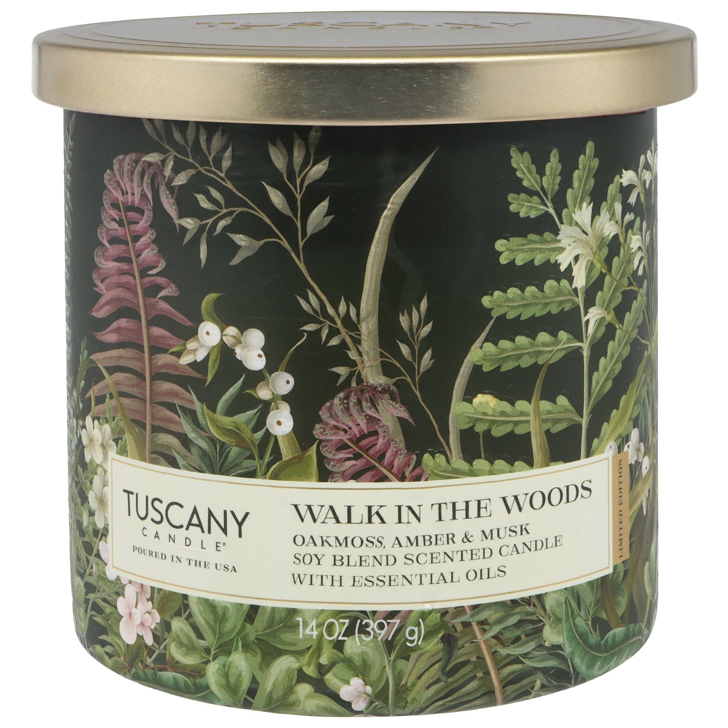 Tuscany Candle Walk In The Woods Scented Soy Candle