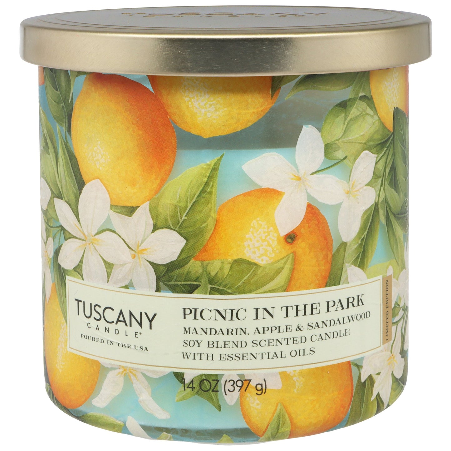 Tuscany Candle Picnic In The Park Scented Soy Candle