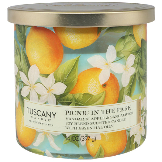 Tuscany Candle Picnic In The Park Scented Soy Candle