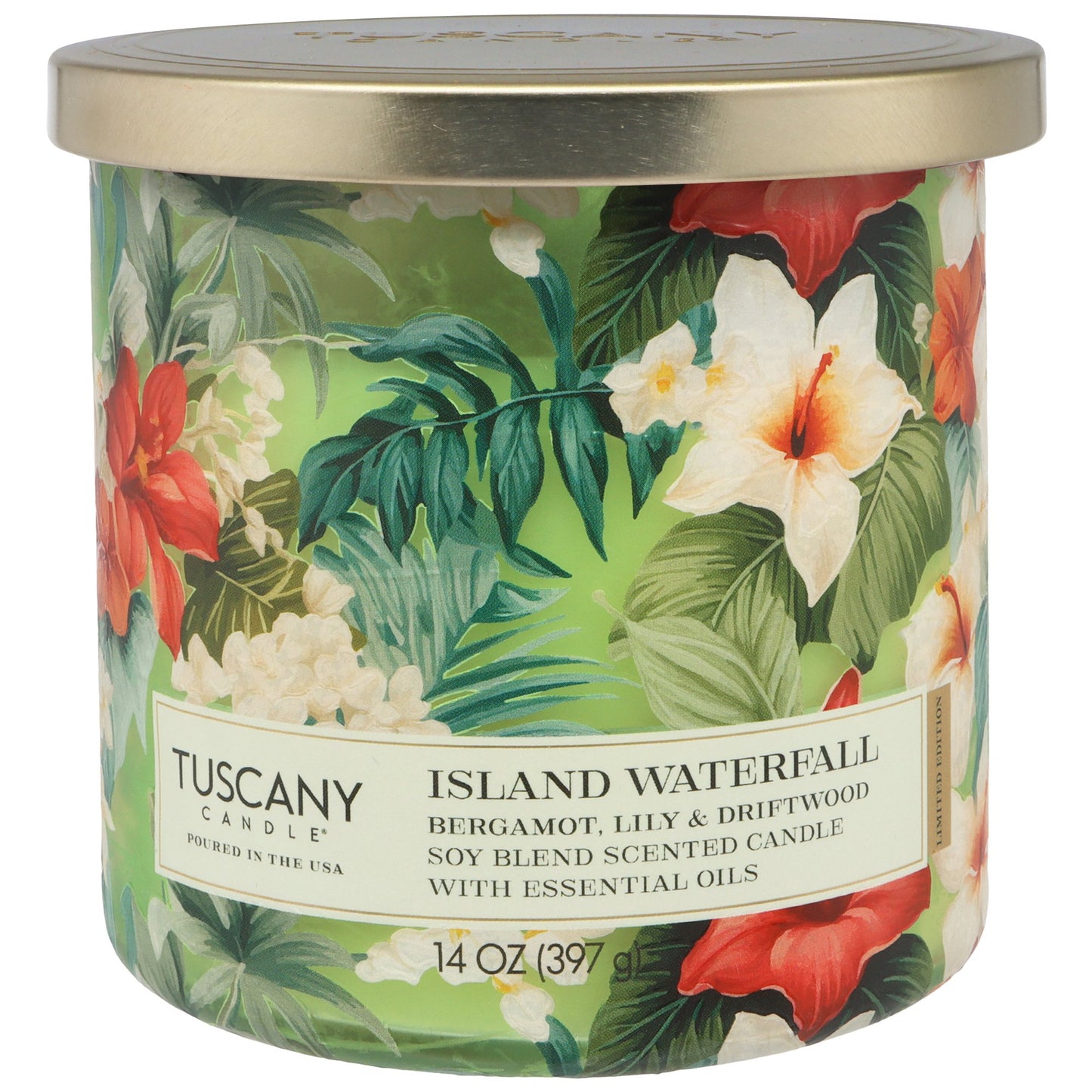 Tuscany Candle Island Waterfall Scented Soy Candle
