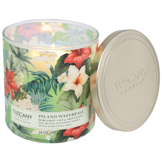 Tuscany Candle Island Waterfall Scented Soy Candle