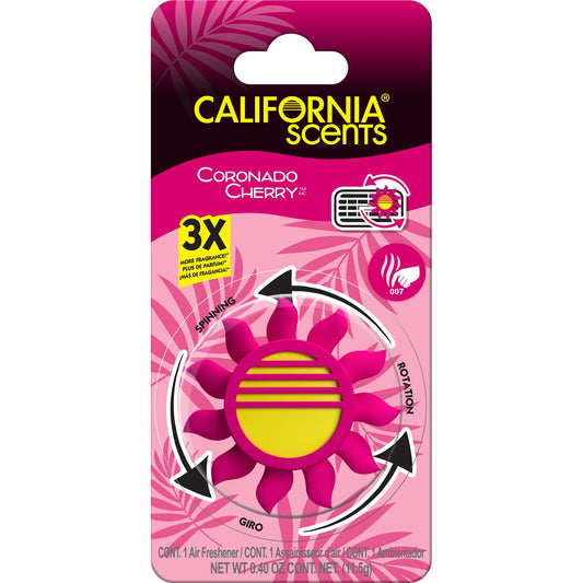 California Scents Coronado Cherry Sun Spinner Air Freshener