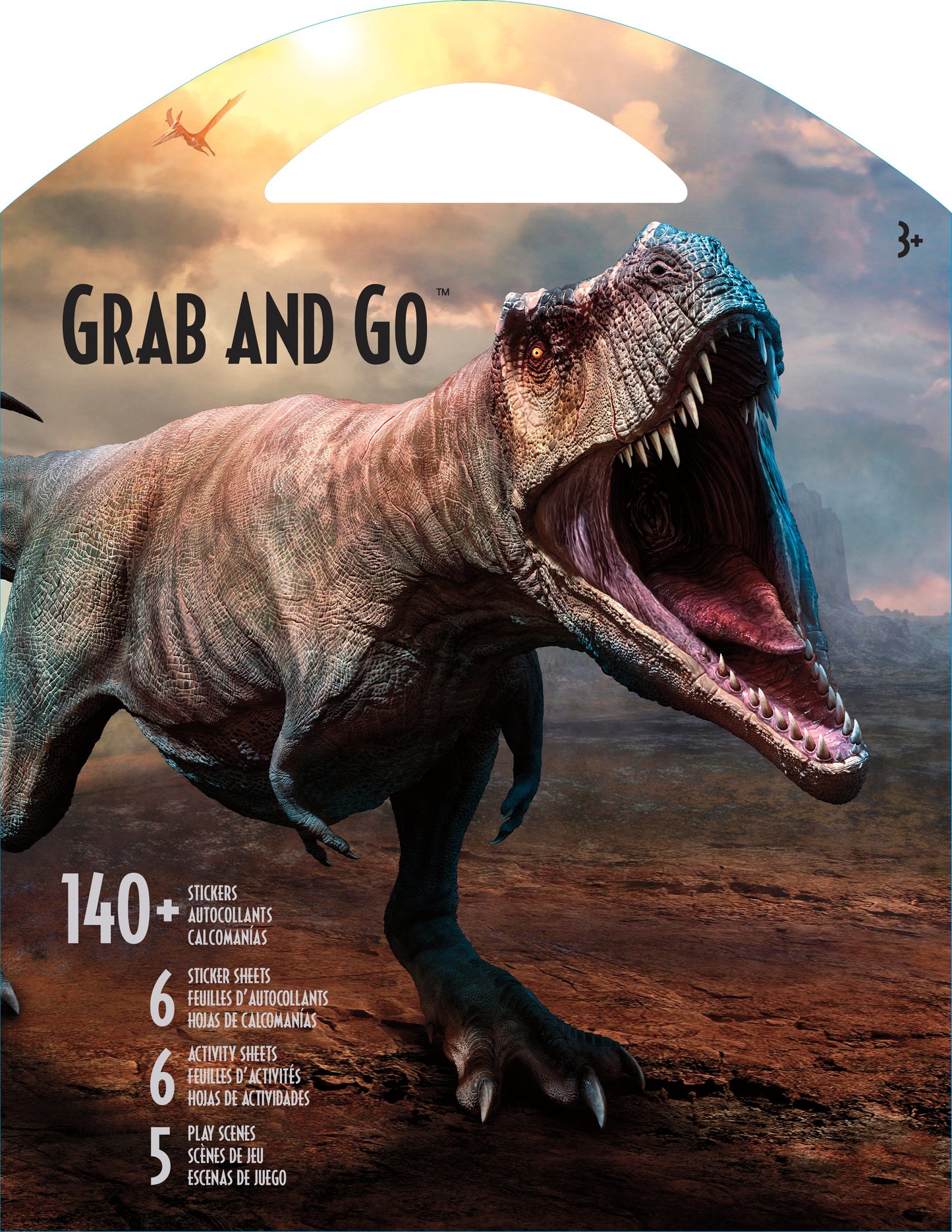 Trends International Dinosaurs Grab & Go Sticker Activity Book
