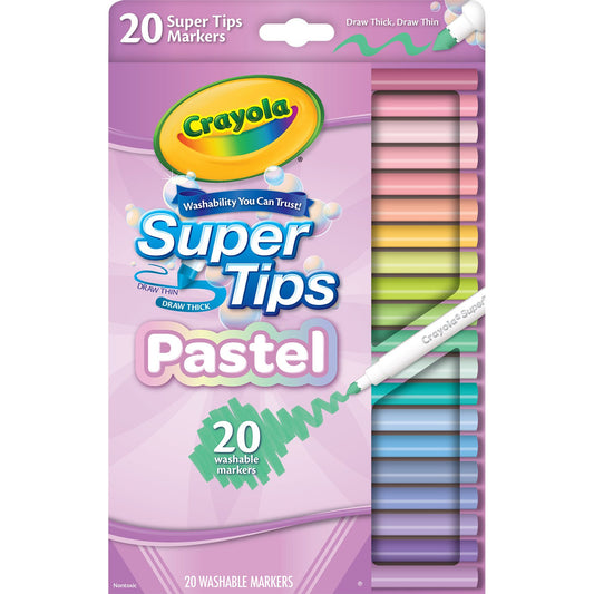 Crayola Pastel SuperTips Washable Markers
