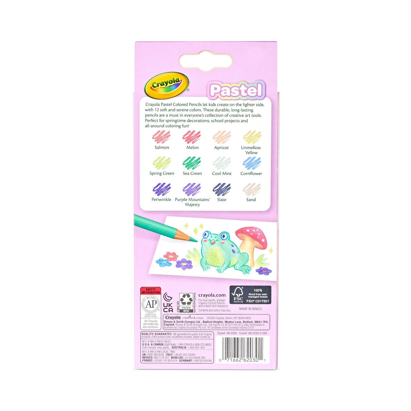 Crayola Pastel Pre-Sharpened Colored Pencils