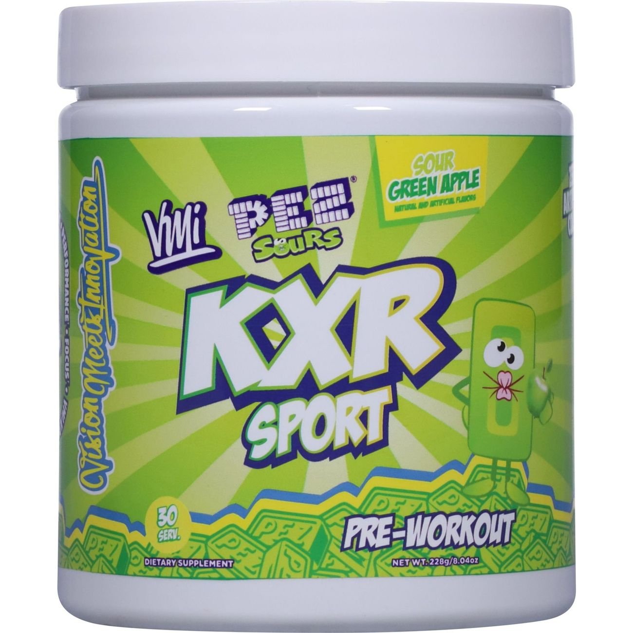VMI KXR Sport x PEZ Pre-Workout Powder - Sour Green Apple