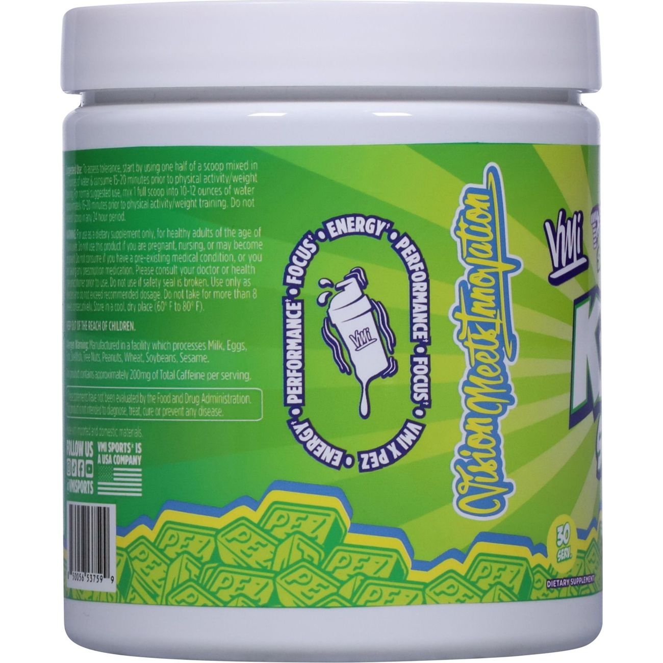 VMI KXR Sport x PEZ Pre-Workout Powder - Sour Green Apple
