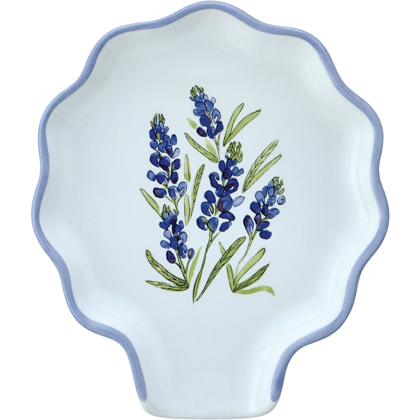 Destination Holiday Bluebonnet Scalloped Spoon Rest