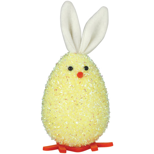 Destination Holiday Glitter Chick Egg Easter Décor - Yellow
