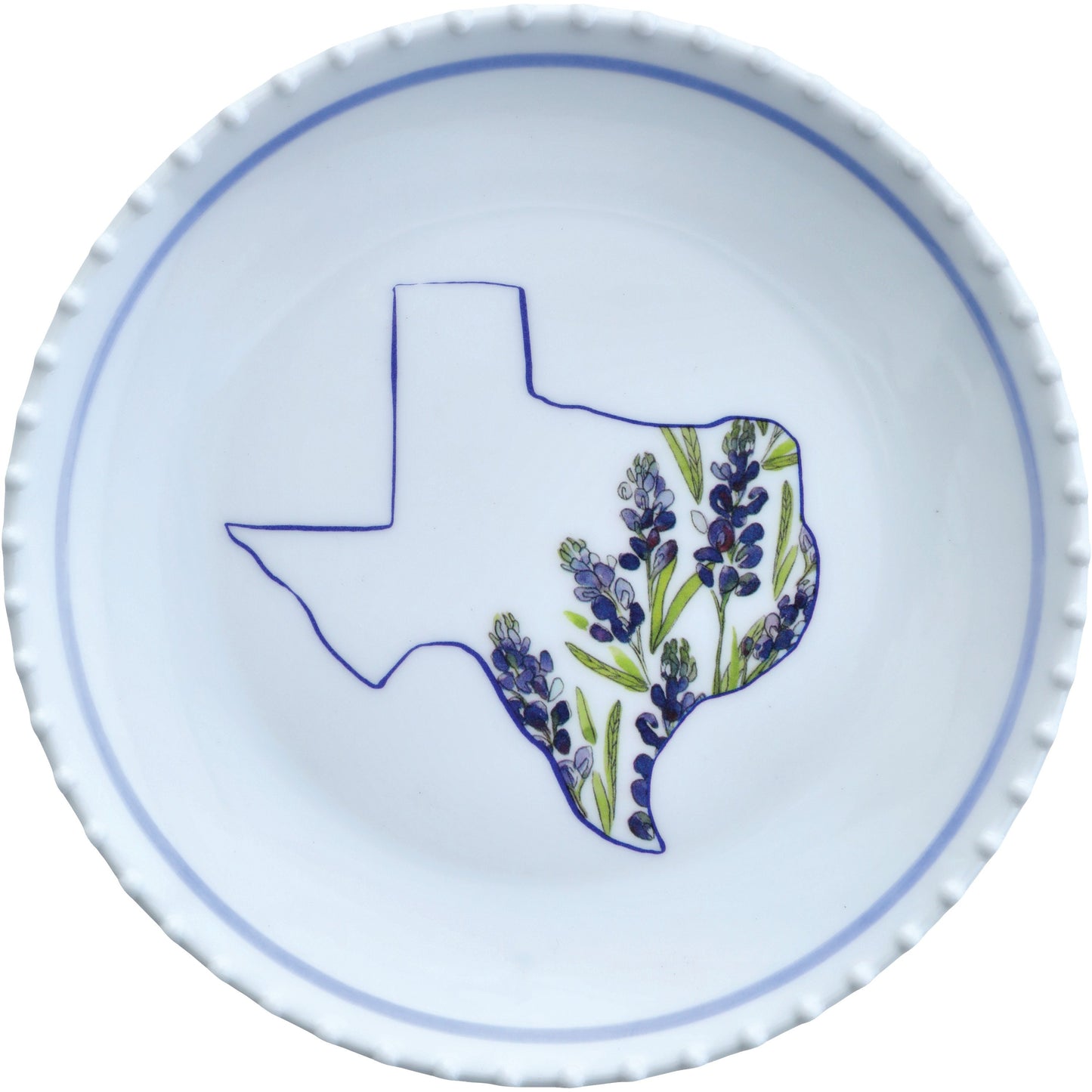 Destination Holiday Bluebonnet Appetizer Plates, 6 in