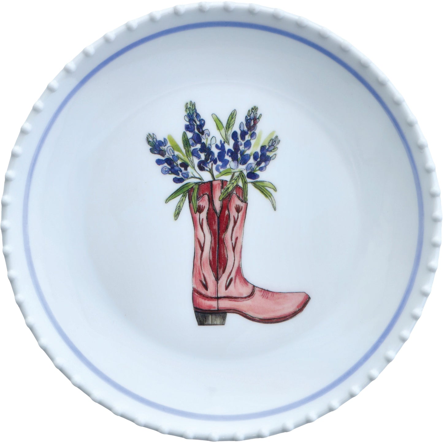 Destination Holiday Bluebonnet Appetizer Plates, 6 in