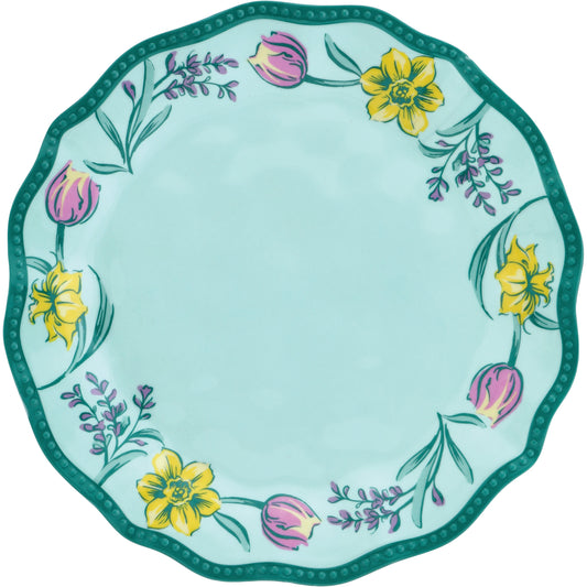 Destination Holiday Spring Floral Melamine Plate