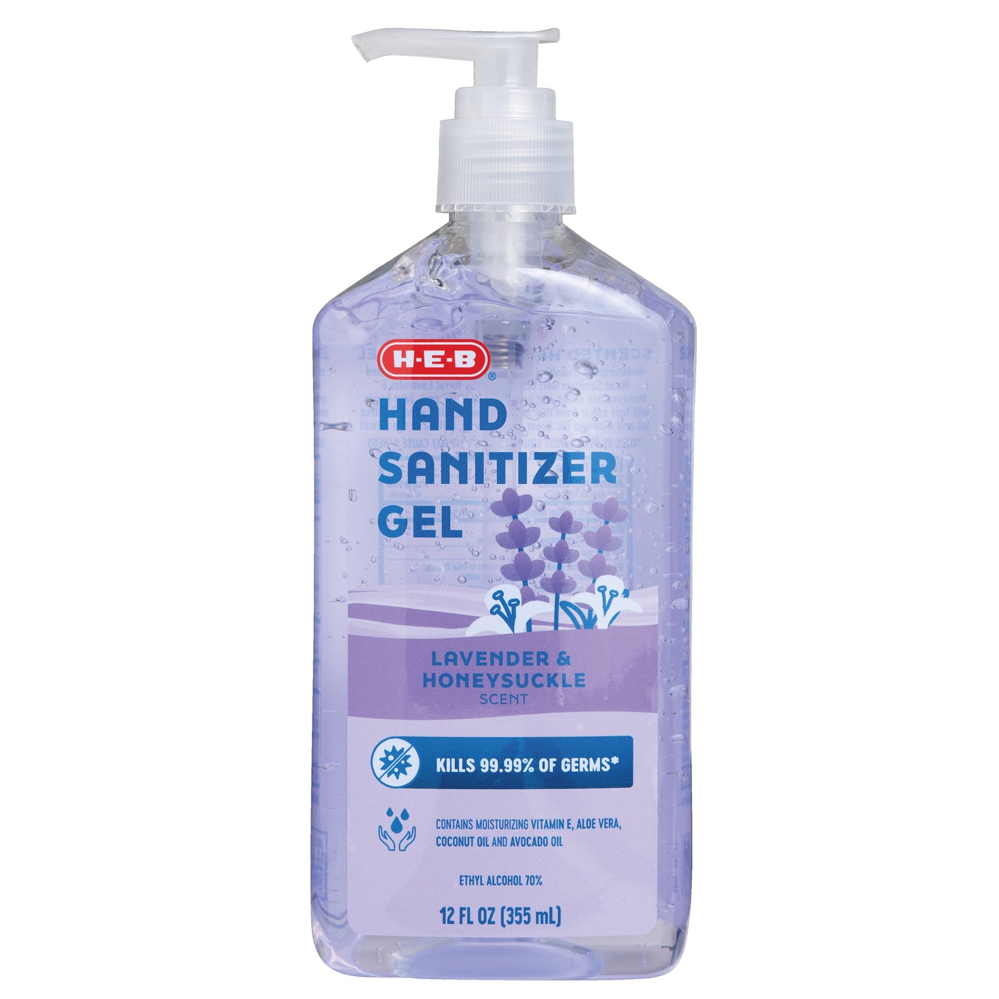 H-E-B Hand Sanitizer Gel - Lavender & Honeysuckle