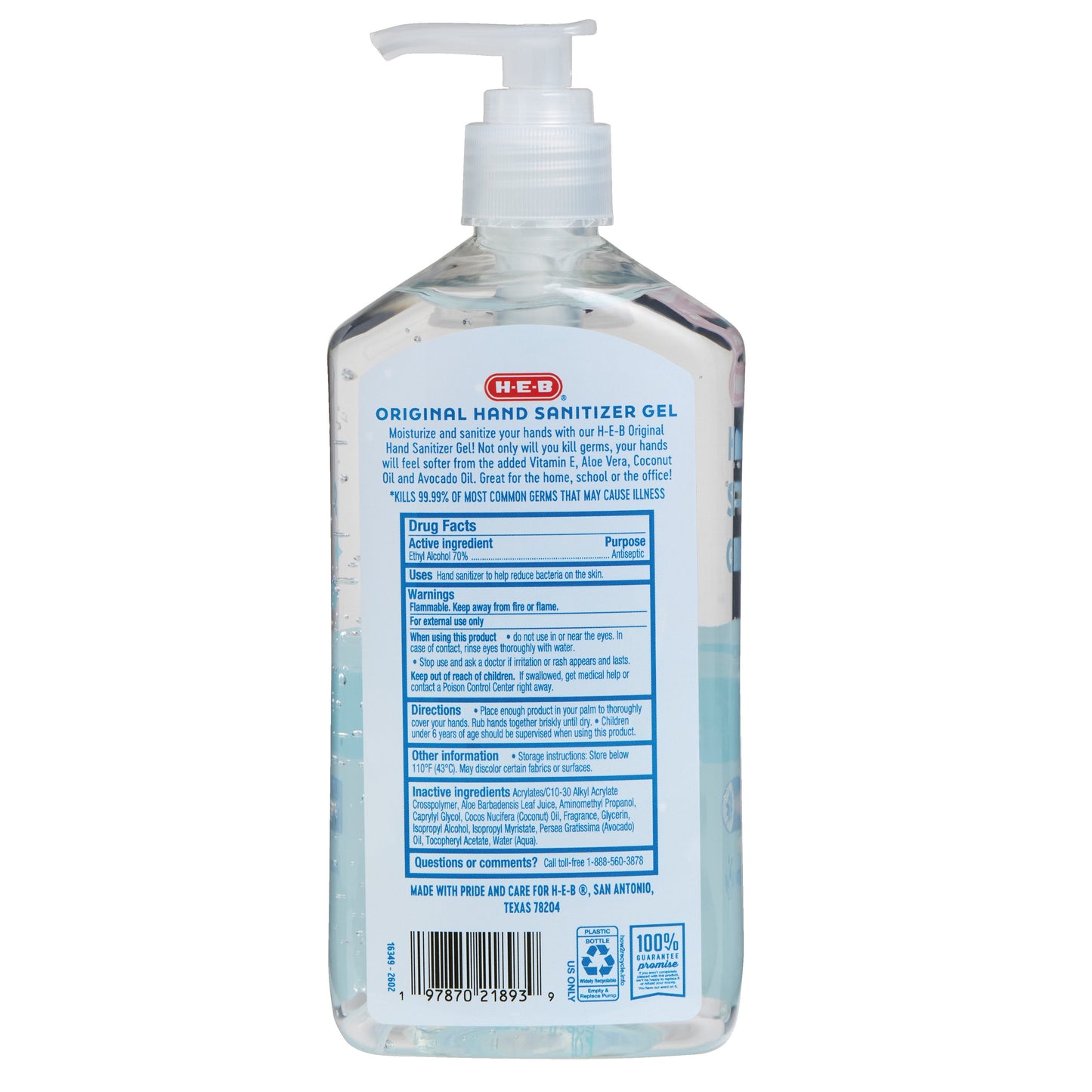 H-E-B Hand Sanitizer Gel - Original