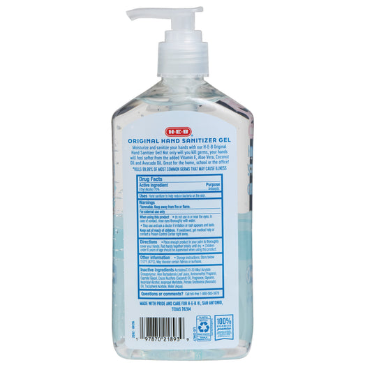 H-E-B Hand Sanitizer Gel - Original