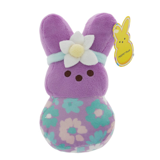 Peeps Purple Floral Easter Bunny Plush