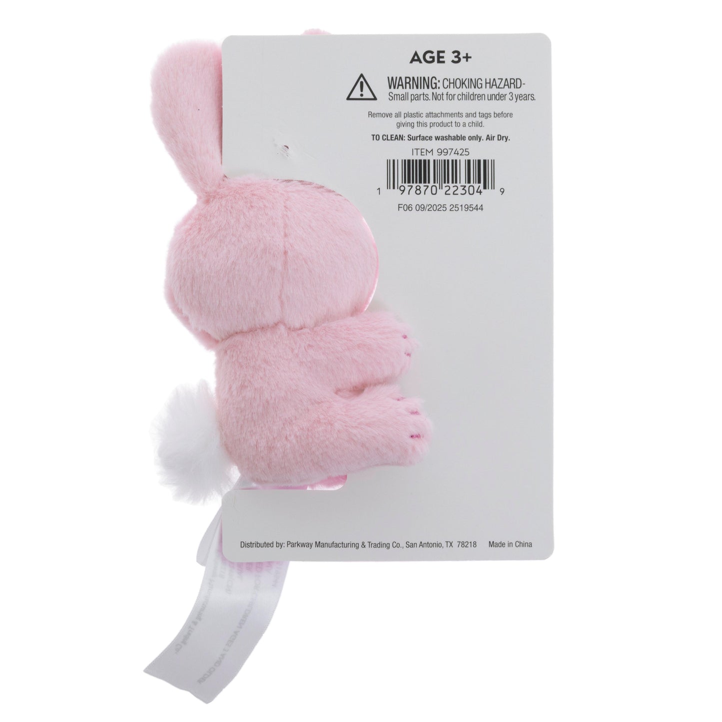 Destination Holiday Basket Easter Bunny Clip-On - Pink
