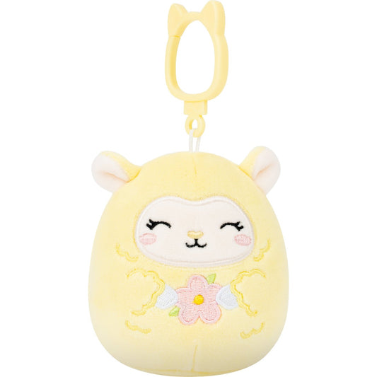 Squishmallows Lamb Easter Plush Backpack Clip