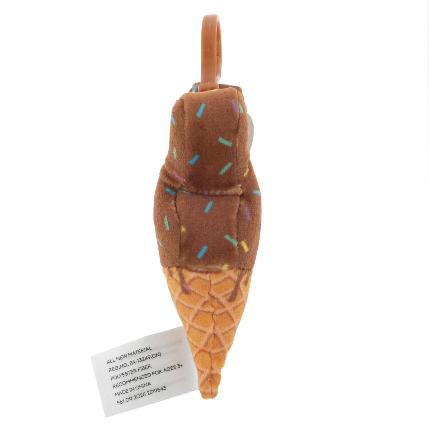 Animal Adventure Peeps Chocolate Ice Cream Cone Bunny Easter Plush Clip