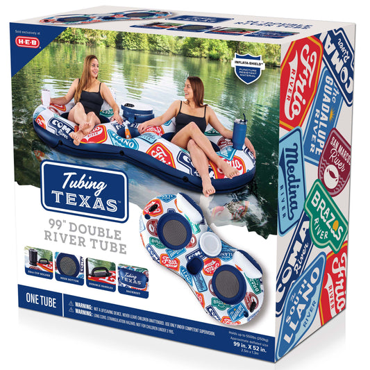 H-E-B Tubing Texas Inflatable Double River Tube