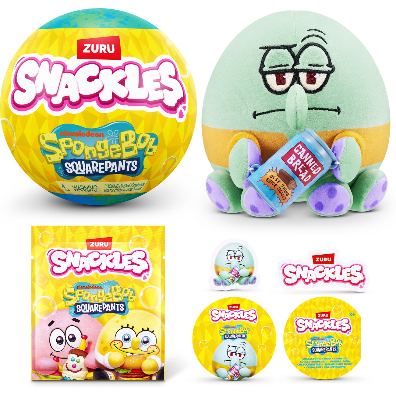 Zuru Snackles SpongeBob SquarePants Surprise Plush Caspule - Series 1