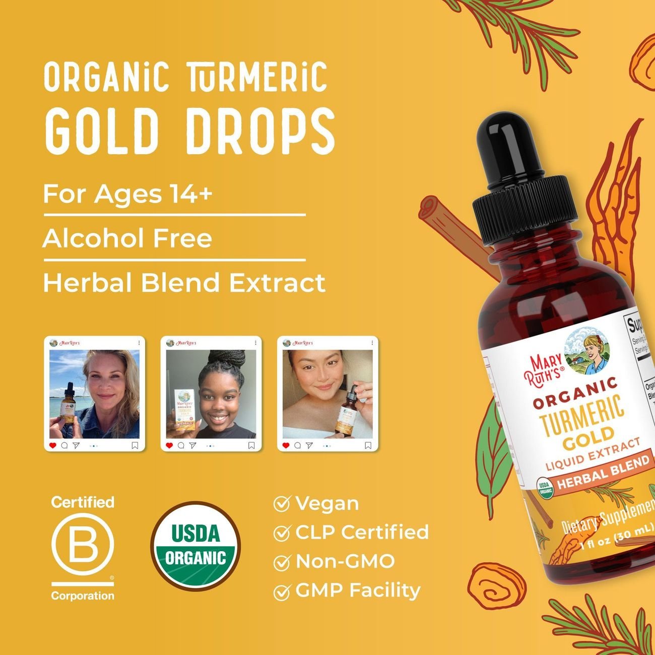 Mary Ruth's Organic Turmeric Gold Liquid Extract