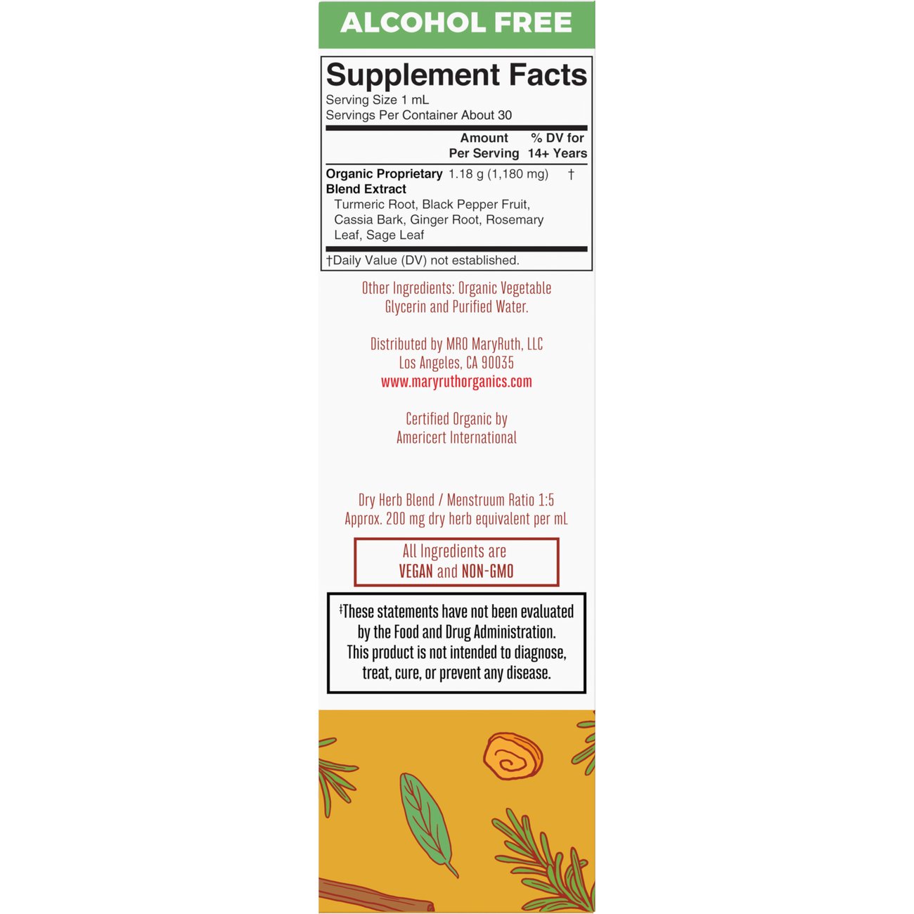 Mary Ruth's Organic Turmeric Gold Liquid Extract