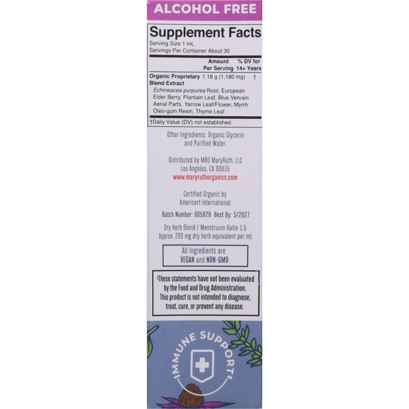 Mary Ruth's Organic Lymphatic Support Liquid Extract