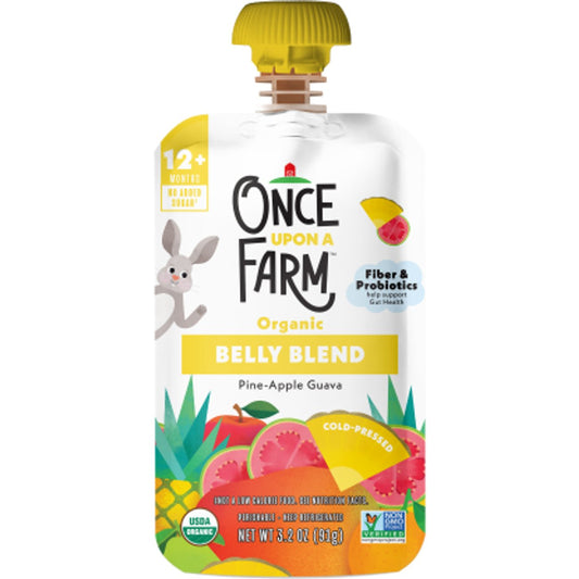 Once Upon a Farm Organic Belly Blend Pouch - Pine Apple Guava