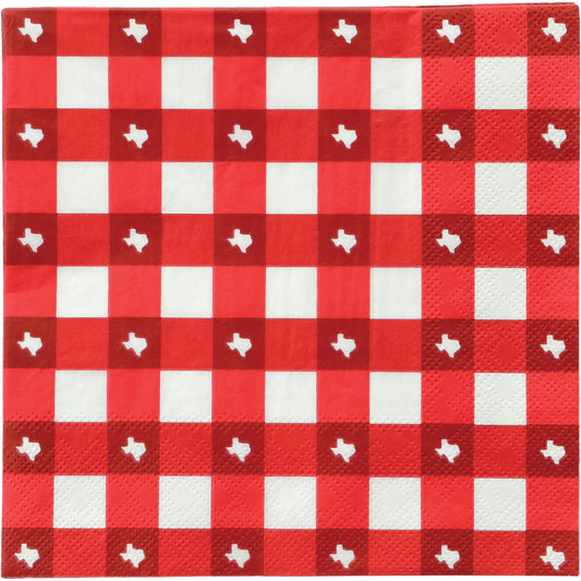 Destination Holiday Texas Gingham Lunch Napkins