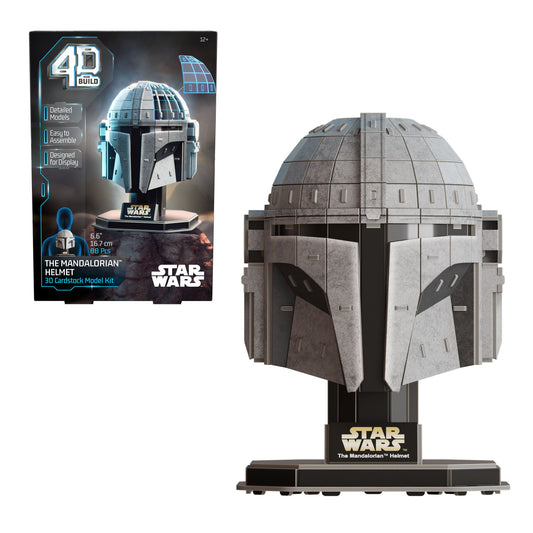 4D Build Star Wars The Mandalorian Helmet 3D Cardstock Model Kit