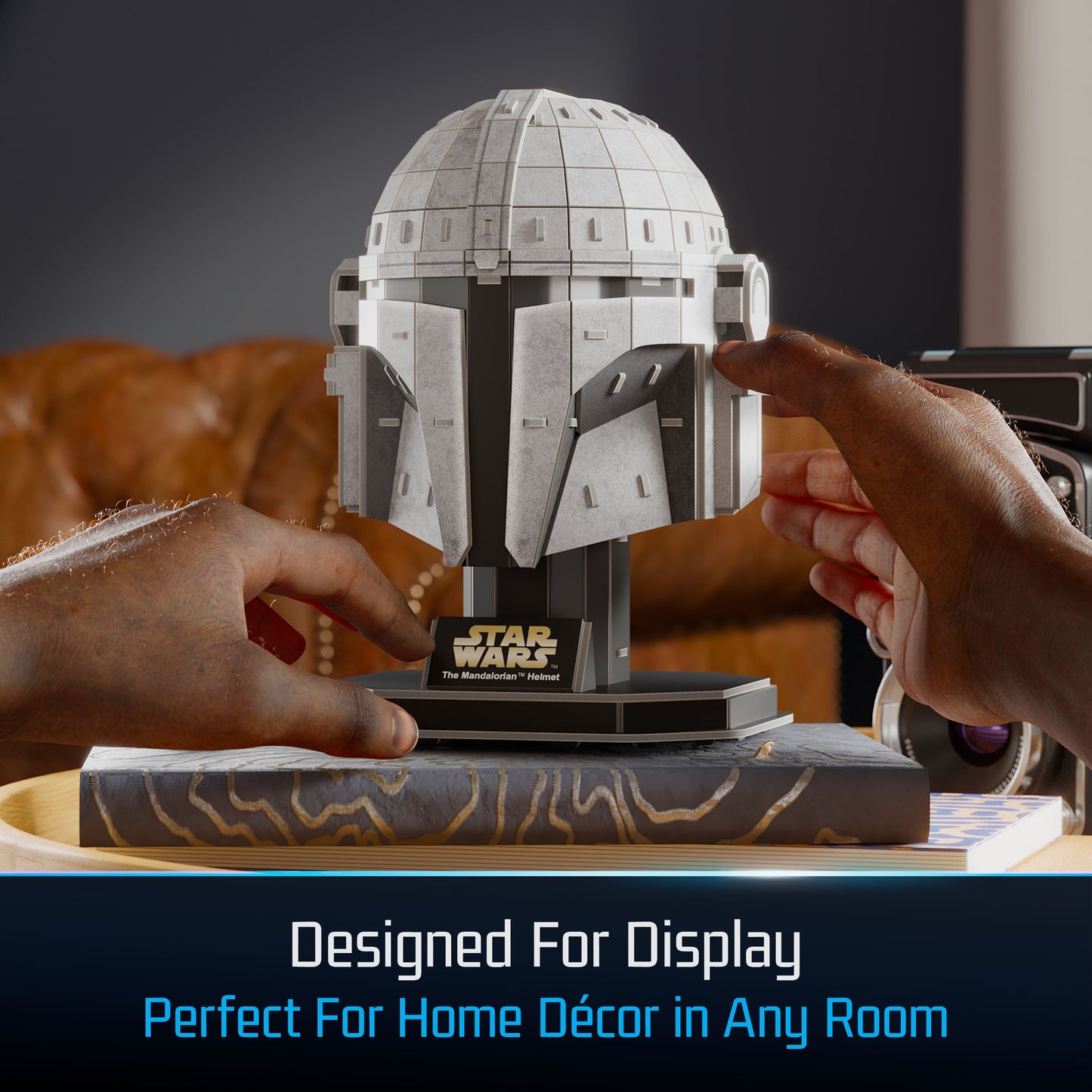 4D Build Star Wars The Mandalorian Helmet 3D Cardstock Model Kit