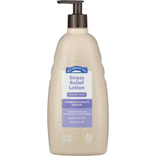 Hill Country Fare Stress Relief Lotion with Oat - Lavender