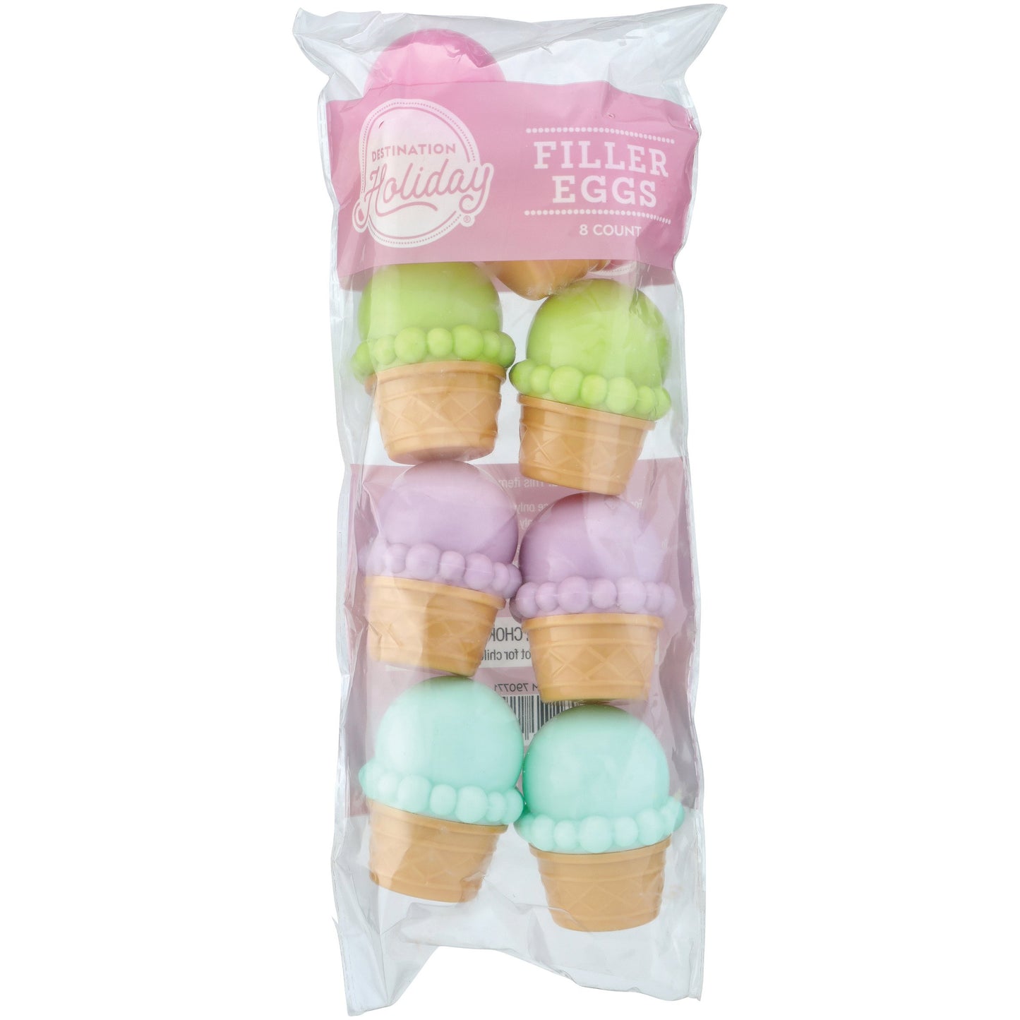 Destination Holiday Ice cream Cone Shaped Easter Filler Eggs