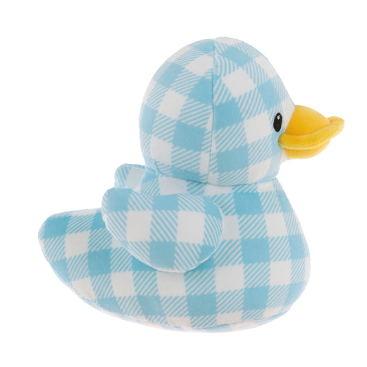 Quackerz Dale Blue Checker Easter Plush