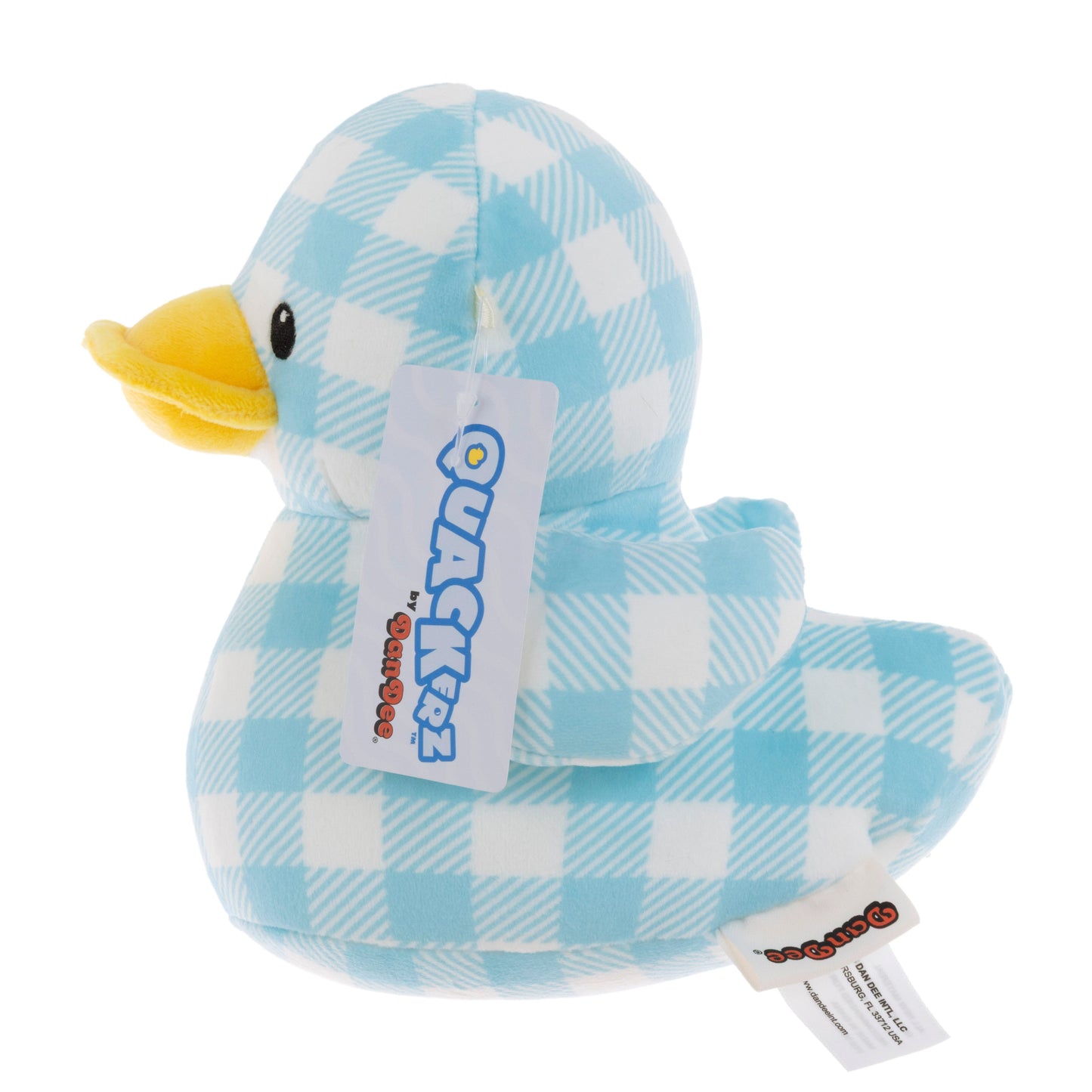Quackerz Dale Blue Checker Easter Plush
