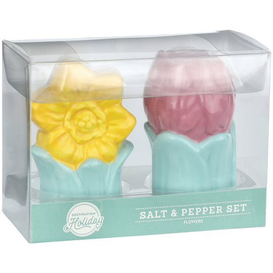 Destination Holiday Flowers Salt & Pepper Shakers