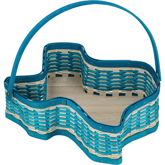 Destination Holiday Texas Wood Chip Easter Basket - Blue