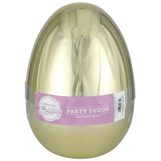 Destination Holiday Giant Metallic Golden Easter Filler Egg